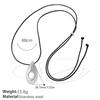 2025 Winter Fashion 18K Gold Stainless Steel Geometric Stackable Sweater Chain with Colorfast Black Rope for Women