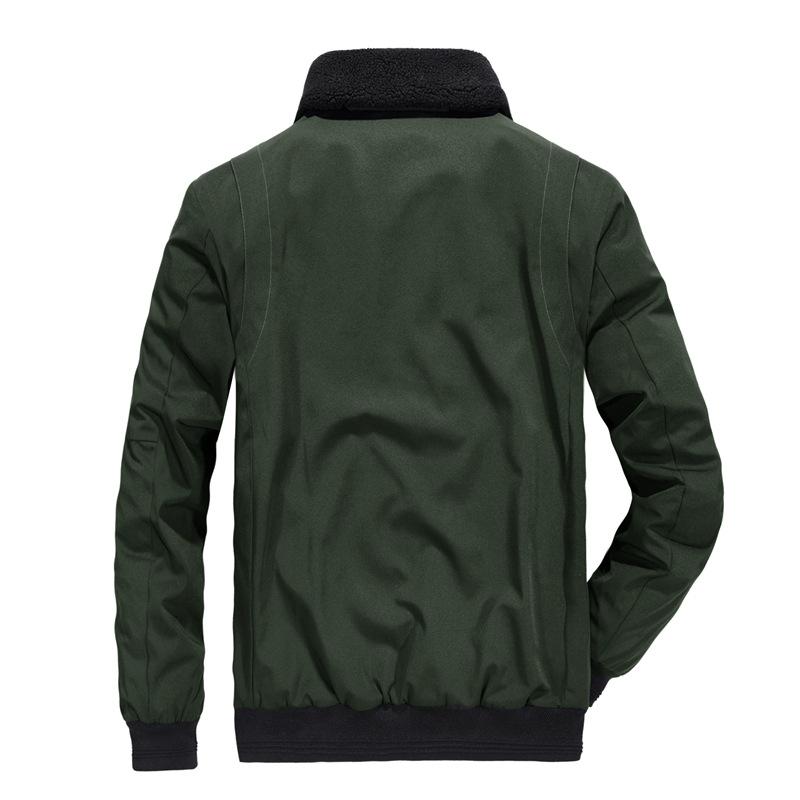 Men's Large-size Fashion Youth Cotton-padded Clothes, Winter Men's New Jackets, Tops, Thickened and Piled Warm Fur Collar Cotton Clothes