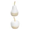 Wood Fruit Figurine Sculpture Decoration Crafts Versatile Fruit Statue Ornament for Countertop Office Anniversary