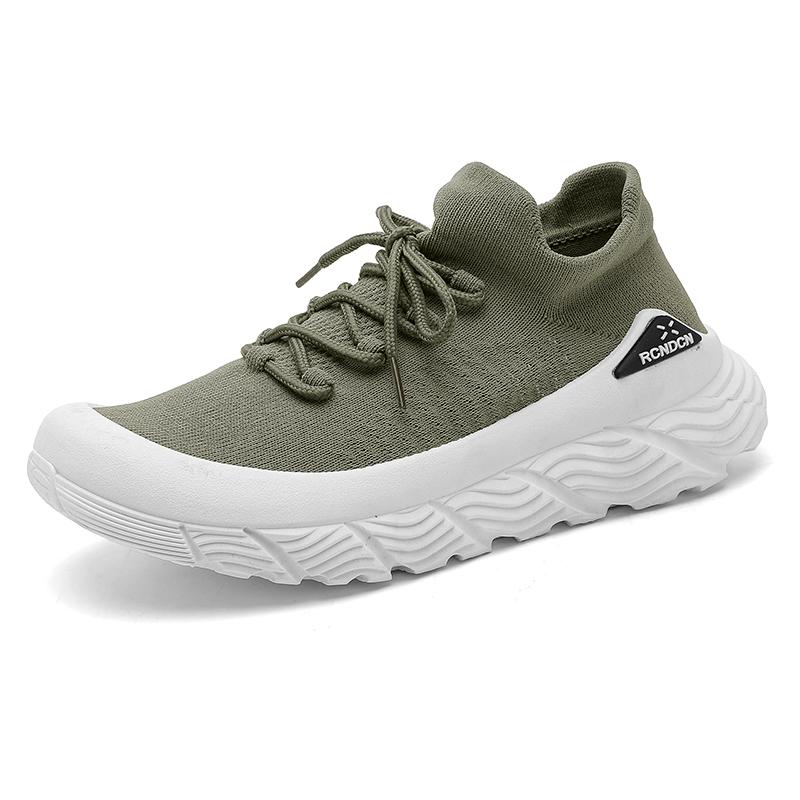 

TUINANLE Кроссовки для бега для мужчин, дышащая обувь на платформе, повседневная нескользящая спортивная обувь со шнуровкой