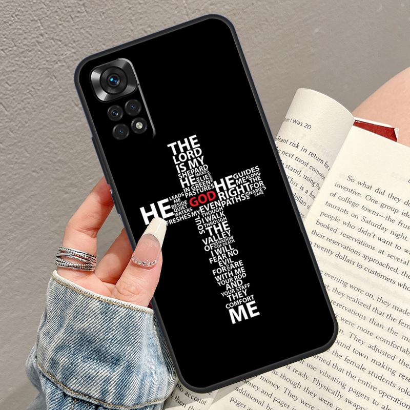 Jesus Christ Cross Phone Case For Xiaomi Redmi Note 14 13 Pro 9 10 11 12 15 Pro Plus 14C 13C 10C 12C 15C Cover