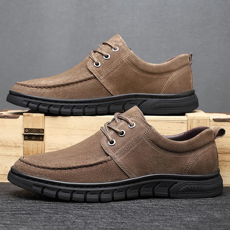 Fashion Leather Shoes For Man Genuine Leather Casual Shoes Fashion Business Oxford Shoes High Quality Designer Work Shoes