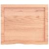 VidaXL Wall Shelf Light Brown 60x50x4 Cm Solid Oak Wood Treated 363651