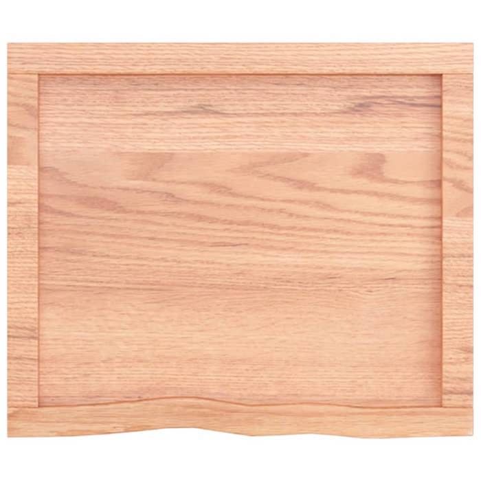 VidaXL Wall Shelf Light Brown 60x50x4 Cm Solid Oak Wood Treated 363651