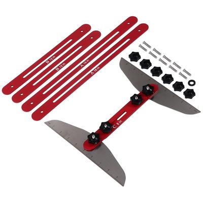 Utensile Taglio Scale Acciaio Inossidabile Set Modello Preciso per Alzate Scale per Davanzali Finestre Armadio