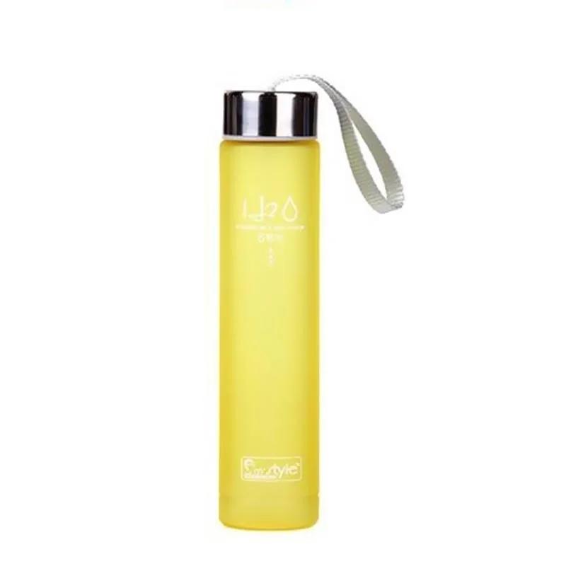 280ML Transparent Water Bottle Portable Summer Outdoor Sports Bike Unbreakable Plastic Water Bottle