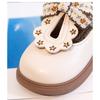 New Spring and Autumn Fashion Lace Girls Comfortable Soft-soled Leather Shoes