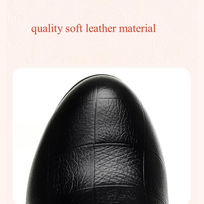 9cm Fashion Comfortable Soft Leather Boots Women Platform Shoes Fall Winter 2025 Block High Heels Ankle Boots with Fur Office