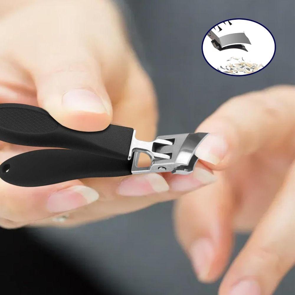 New Anti-Splash Slant Edge Nail Clipper Stainless Steel Trim Nails Fingernail Clipper Eagle Beak Nail Clipper