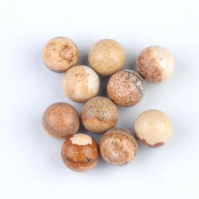 Perline Rotonde in Cristallo di Agata Senza Foro da 10mm - Materiale Semi-Prezioso per Gioielli Fai da Te