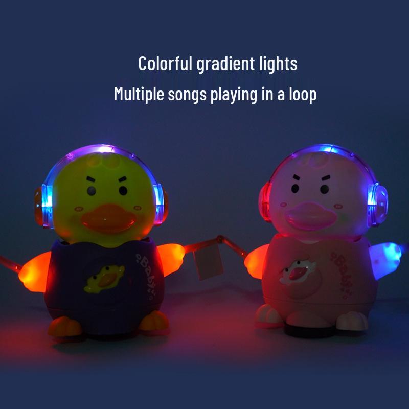 Electric Plush Toy: Educational Luminous Dancing Robot for Kids