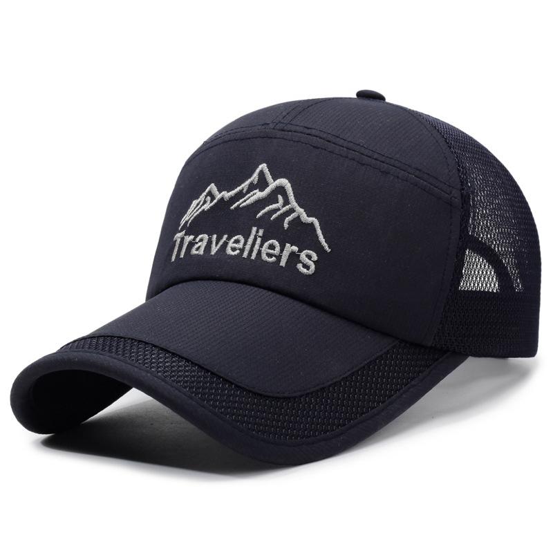 

Summer Quick-Dry Breathable Mesh Sun Hat For Outdoor Sports, Hiking, And Casual Baseball Cap With Simple And Fashionable Design