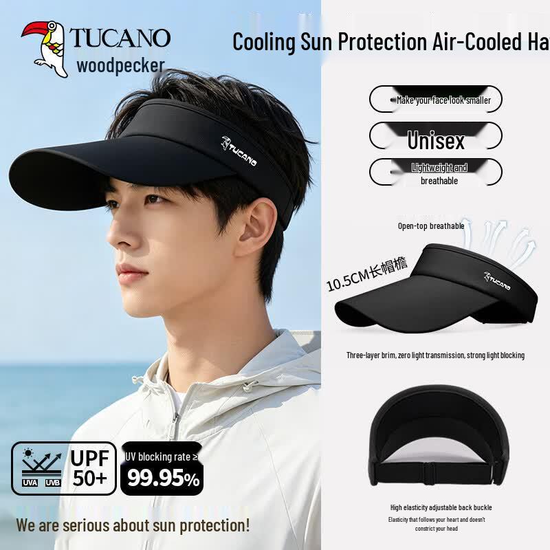 Woodpecker Unisex Summer UV Protection Sun Visor One Size