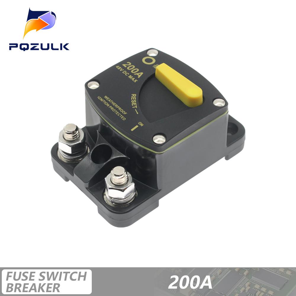 30A 40A 50A 60A 80A 100A 150A 200A 250A 300A Circuit Breaker Car Boat Auto Manual Reset Waterproof 12V-48V