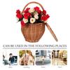 Wicker Picnic Basket Daily Supplies Multi-function Storage Woven Flower Portable Baskets Decorative Multipurpose Floral