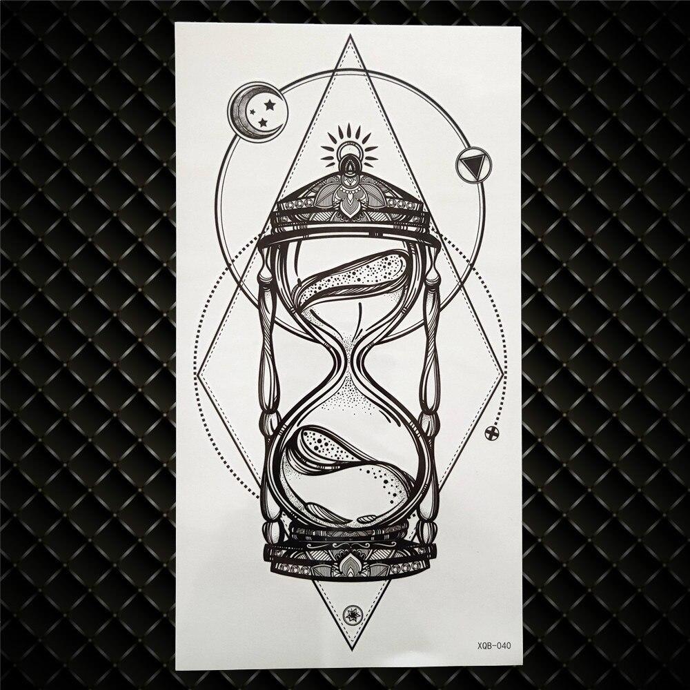 Daisy Flower Temporary Tattoo For Women Men Sexy Realistic Fake Tattoos Sticker Large Black Peony Blossom Waterproof Tatoos