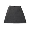 Chic Pleated Sequin Wool-Blend High-Waisted A-Line Skirt - Anti-Exposure, Versatile for Autumn/Winter