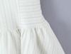 Robe d'été florale en dentelle style princesse pour femme - Coupe ajustée, Volumineuse, Multicouche, à bretelles courtes
