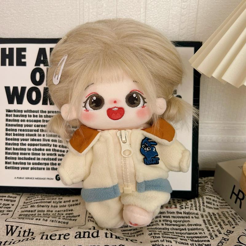 Bambola di Cotone Peluche Kawaii da 20 cm Bambola Idol Peluche Anime Vestito Peluche per Bambini Giocattoli Bambole Stellari Action Figure Vestito Regali per Bambine Bambini