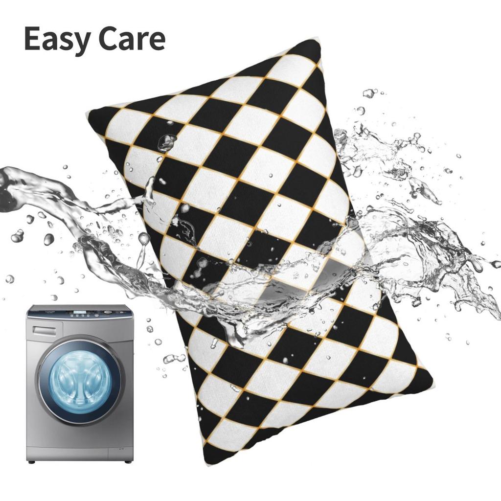 Abstract Checkerboard Rectangle Pillowcase Cushion Cover Decorative Bedroom Bed Home Comfort Throw Pillow
