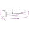 VidaXL Day Bed Dark Grey 90x190 Cm Fabric 354216
