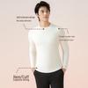 Xunmianren Men's Thermal Wool Blend Semi-High Collar Base Layer