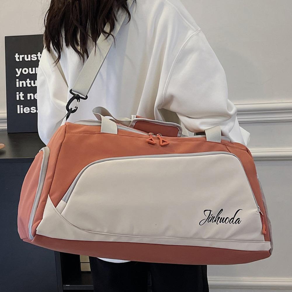 

Tote Large Capacity Sports Gym Bag Wet Dry Separation Multifunctional Training Bag Waterproof Fitness Bag Shoe Pocket червоний