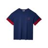 Women's Oxygen Cotton Embroidered Color Block T-shirt