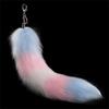 Bags Charm Plush Tail Keychain Pompoms Fur Pendant Keyring Animal Tail Keychain  Car Keyring