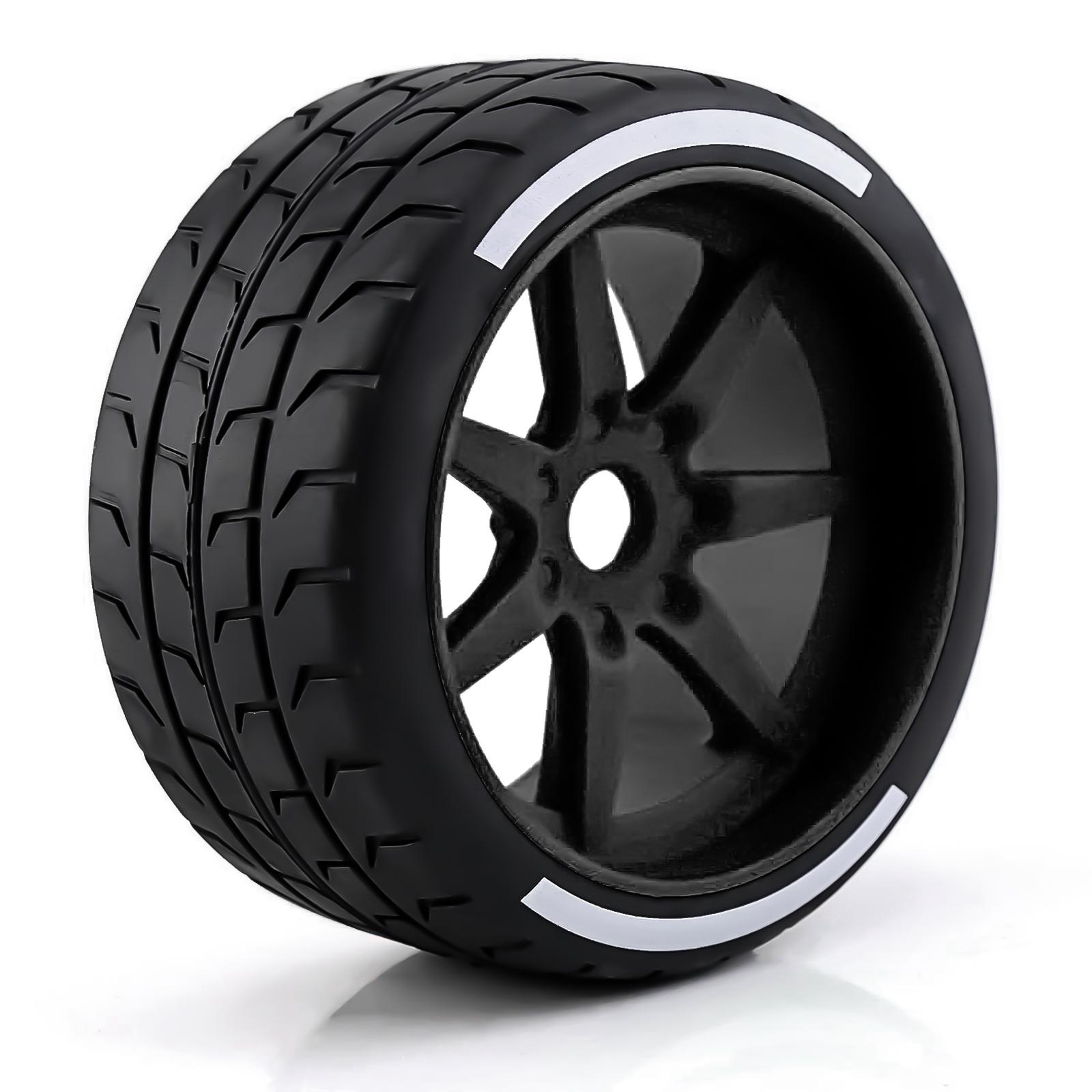 

4 шт. Шини з дистанційним керуванням 53 108 43 102 мм 17 мм Колісний шестигранник Заміна для ARMA 1 7 felony FSR model GT Дистанційне керування чорний