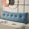 Sengegavl Kilepute Sengegavl Trekantet Sengegavlpute Ergonomisk Ryggstøtte Pøllepute med Sidelomme for Hybelseng Sofa