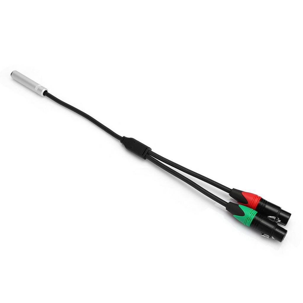 0.3M 24AWG Pure Copper Double Shield 6.35 Female To Dual XLR Female Audio Connecting Cable