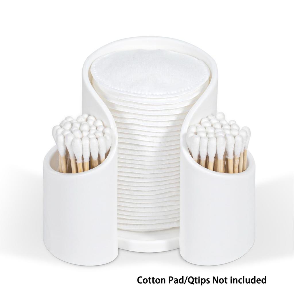 Držák vatových tamponů a Q-tipů, Koupelnové kelímky Dávkovač zubní nitě, Úložný organizér na vatové tampony, Q-tipy, papírové kelímky, zubní nit, Koupelna