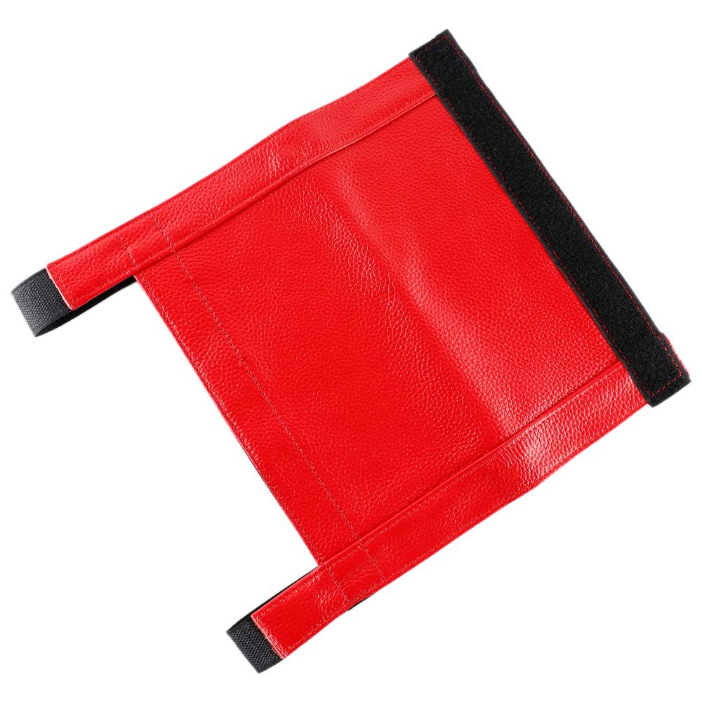 JDM Racing Full Bucket Seat Side Protector Thigh Pad Genuine Leather красный