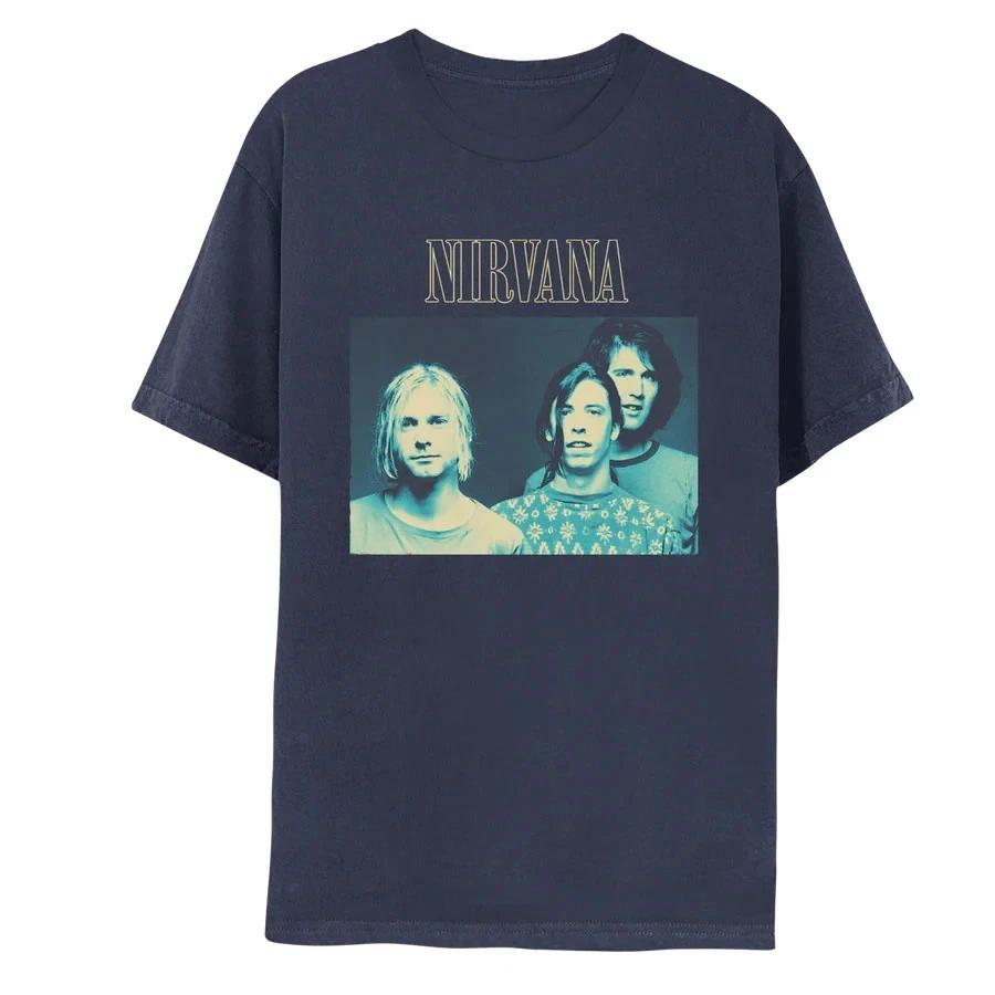 Erode Indigo Tee Tee-Nirvana Smiley Face T-Shirt Gildan 3XL
