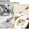 8 Pcs Drill Brush Attachment Set, Power Cleaning Scrub Brush Kit With Extend Long Attachment, All Purpose Drill Scrub Brushes For Car, Grout, Floor,