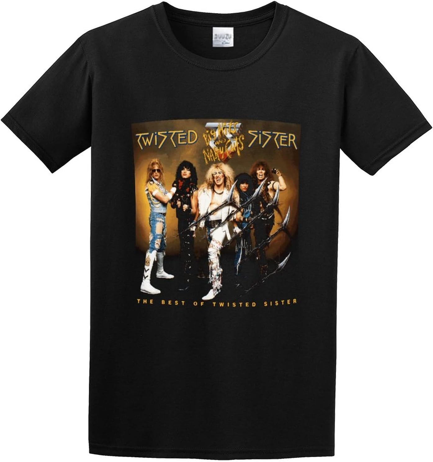 Men s T Shirt Twisted Sister Big Hits and Nasty Cuts The Best of Twisted Sister Birthday Gift M