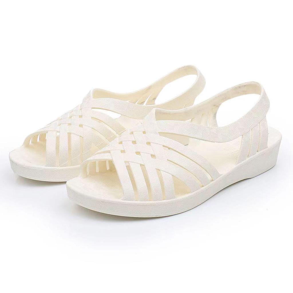 Dámské lehké protiskluzové prodyšné PVC sandály: Ideální pro letní svrchní oblečení