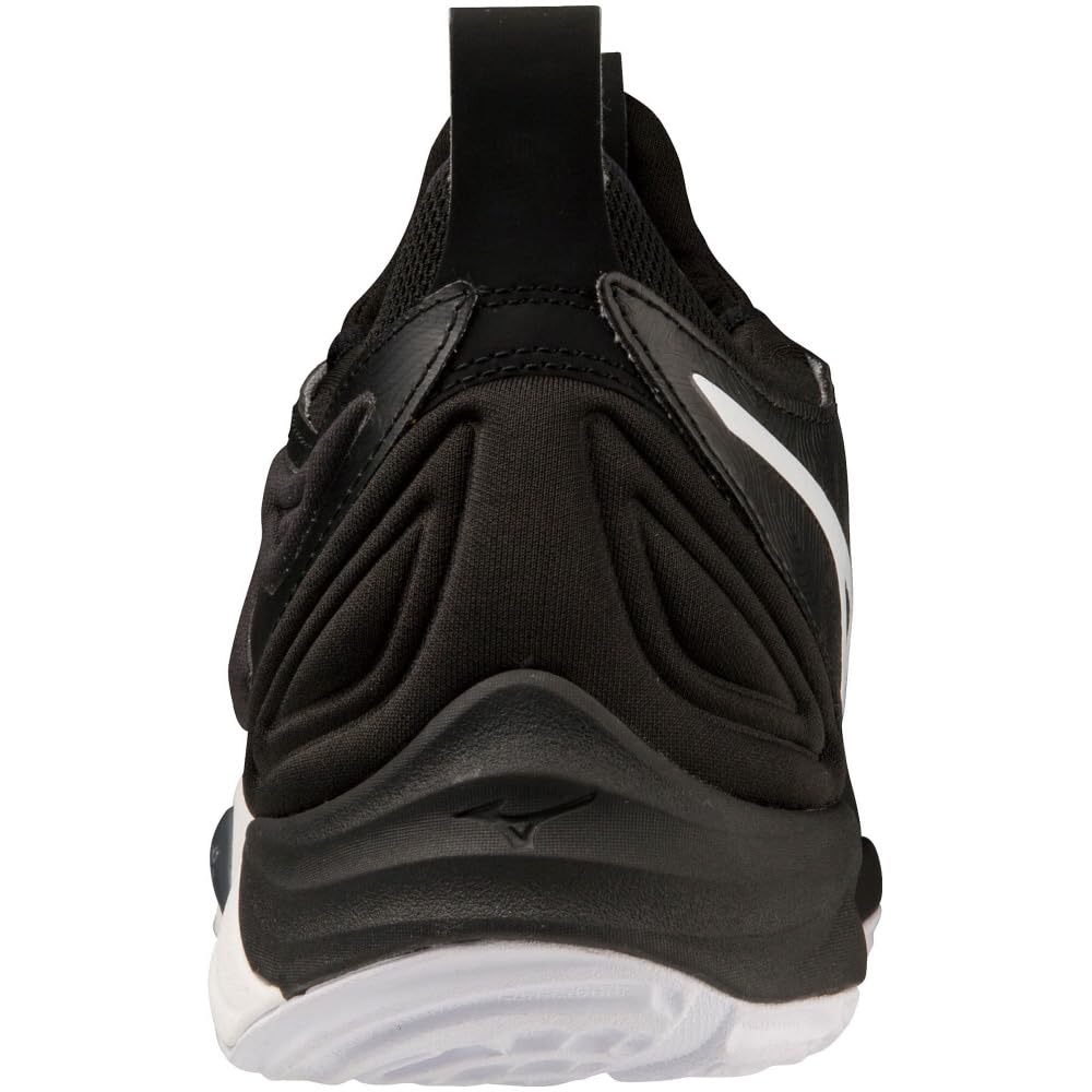 Mizuno Wave Momentum 3 Halová volejbalová obuv, Club/Indoor, Široká, Lehká, Basketbalová, Černá/Bílá/Zelená, 27,0 cm, 2.5E