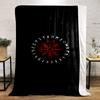 Viking Rune Circle Design printed Flannel blanket for bedroom, living room, sofa, and nap