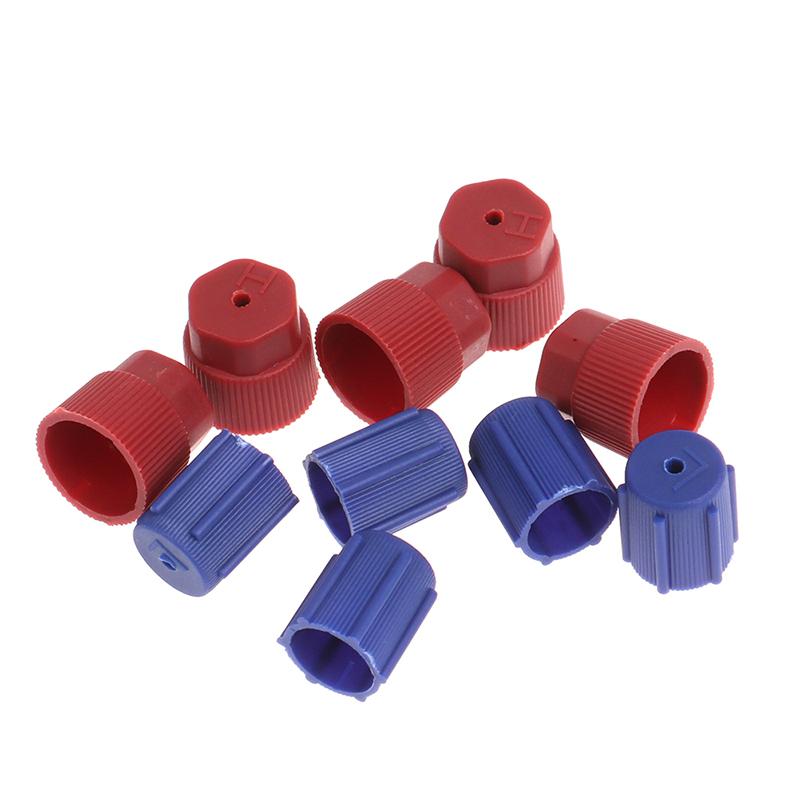 5 Pairs, M8*1 M10*1 A/C Service Port Valve Adapter Dust Cap
