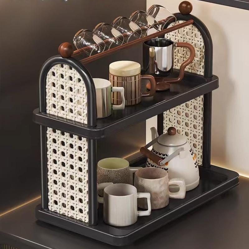 Multi-layer Storage Rack Water Cup Tea Cup Glass Rack Desktop Organizer Cups Display Stand Countertop Mug Storage Rack Organizer