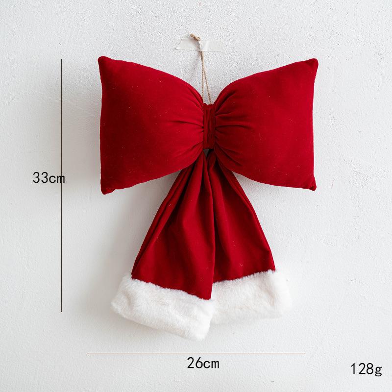 Velvet Christmas For Tree Bow Ornament for Holiday Decoration and Party Scene Setup Crafted for Long Lasting Seasonal Use