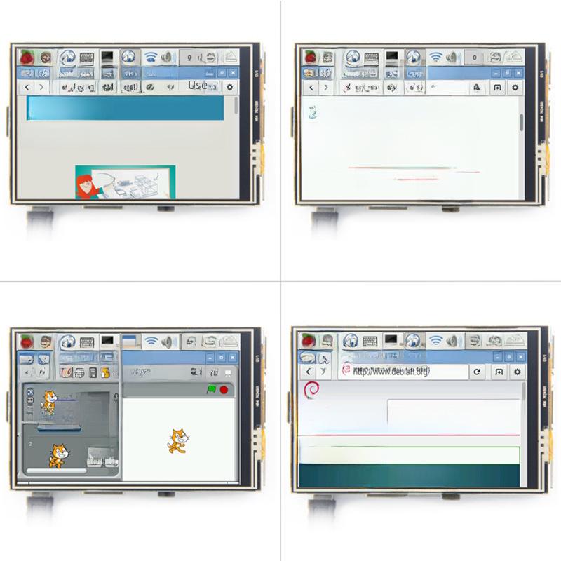 3,5" Raspberry Pi Touchscreen TFT LCD für Raspberry Pi 5/4B