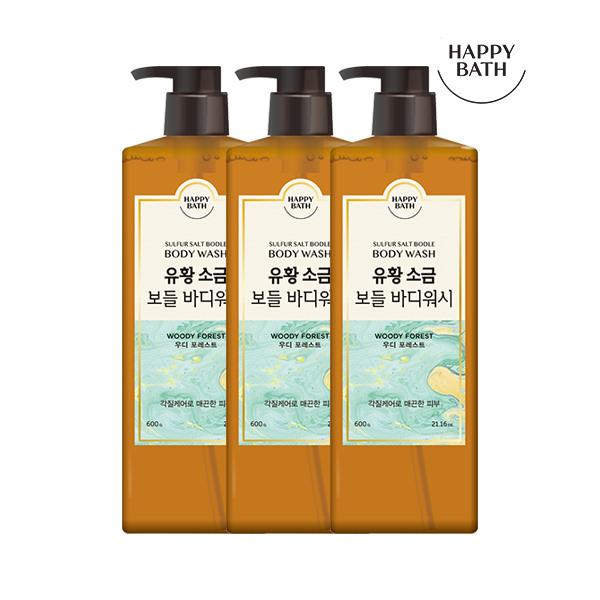 

Sulfur Salt Body Wash Woody Forest 600g x 3 3 mouths
