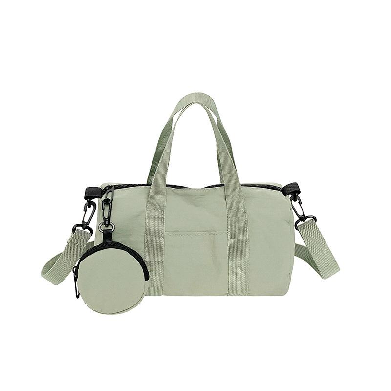 Casual Simple Handbag, Textured Shoulder Bag, Large Capacity, Beautiful Cross-body Travel Fitness Bag