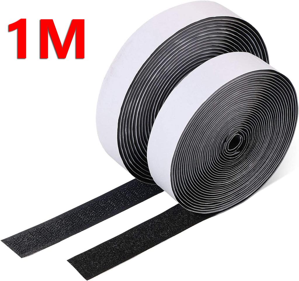 5M*20/25/30/50mm Width Magic Nylon Sticker Disks Velcros Tape Self-adhesive Hook and Loop Fastener DIY Sewing Supplies with Glue