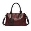 2025 Fashionable Women's Cowhide Shoulder Crossbody Bag – Versatile, Large Capacity, Three-Layer Design for Moms