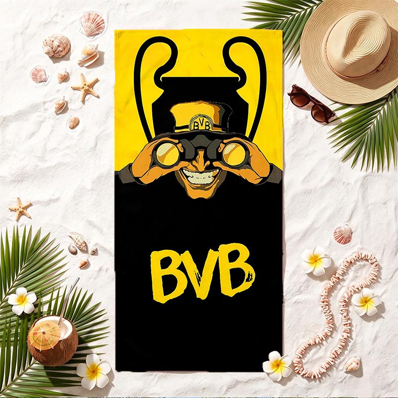 BVB Soft Beach Towel Stylish Beach Pool Towel for Summer Seaside Vacation Travel