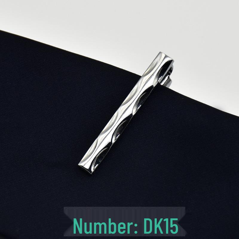 Men's 4cm Korean Style Silver Tie Clip - Suit & Shirt Accessory